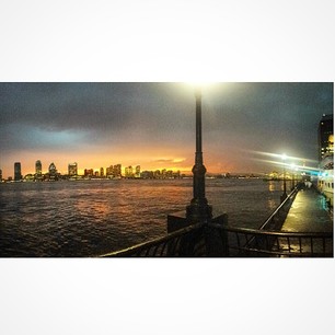 Instagram photo by jann_bam - A #storm is a brewin'. #nyc #skyline #thunderstorm